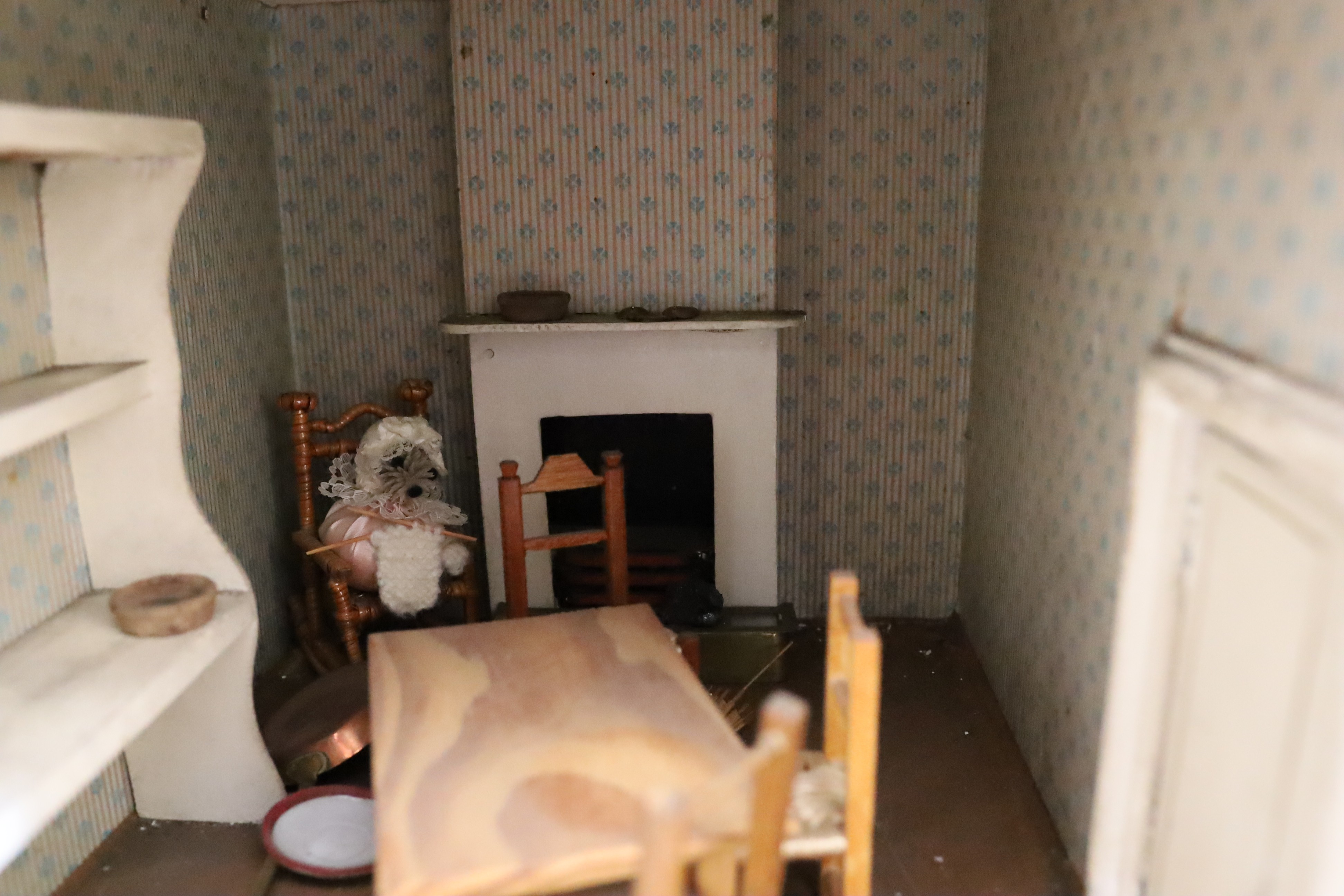 A G. and J. Lines furnished dolls’ house of 'Kits Koty' type, early 20th century, 92cm high.